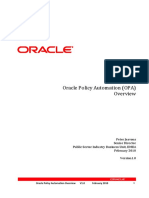 Oracle Policy Automation (OPA) : Peter Jeavons Senior Director Public Sector Industry Business Unit, EMEA February 2010