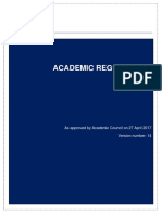 Academic Regulations 2018-2019