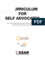 Curriculum for Self Advocates