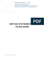 Method Statement of Piling Work: Future Builder Co., LTD
