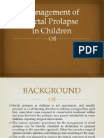 Management of Rectal Prolapse in Children Algorithm