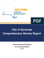 Syracuse Financial Restructuring Board Report
