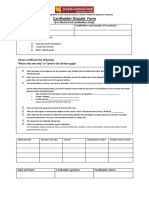 Cardholder Dispute Form