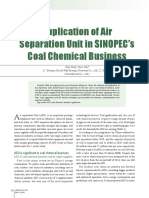 Application of Air Separation Unit in SINOPEC's Coal Chemical Business