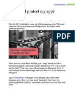 How to Protect Your App