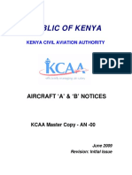 Republic of Kenya: Aircraft A' & B' Notices