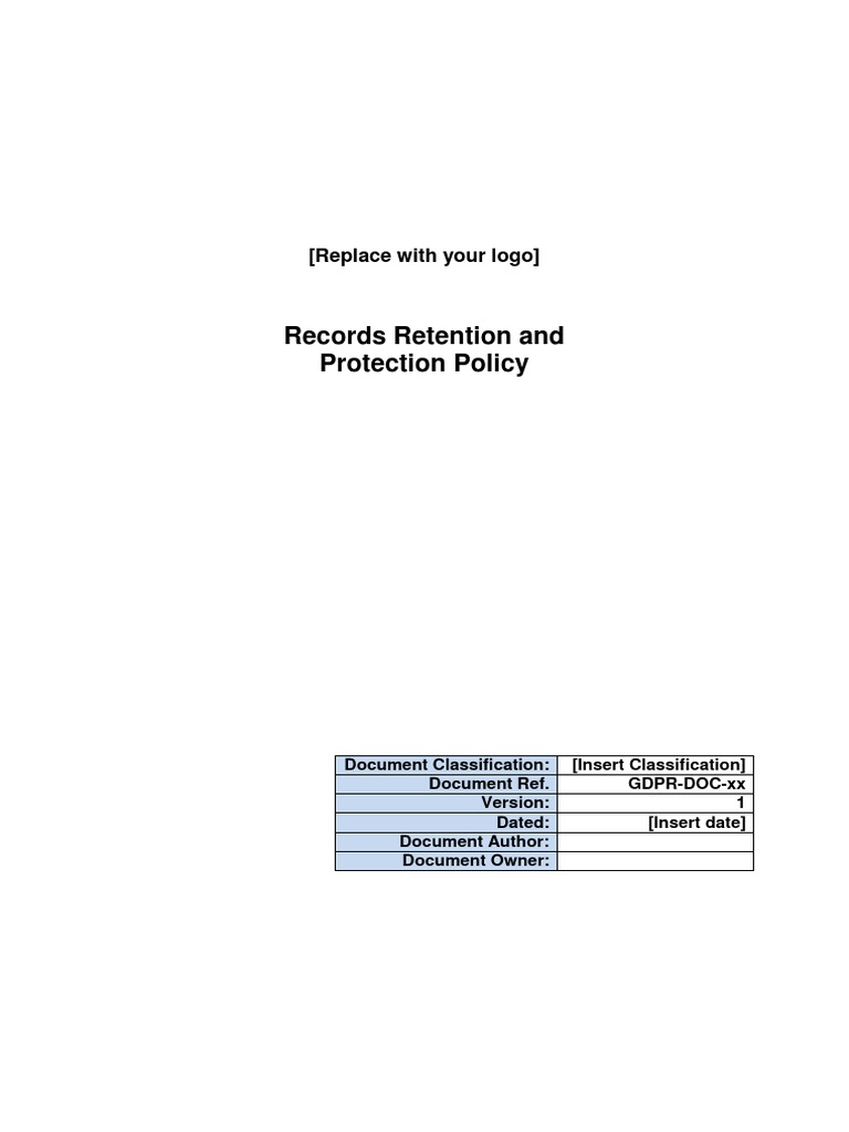 Defradar - Records Retention and Protection Policy | PDF | Information ...
