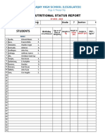 Nutri Status Form 2019