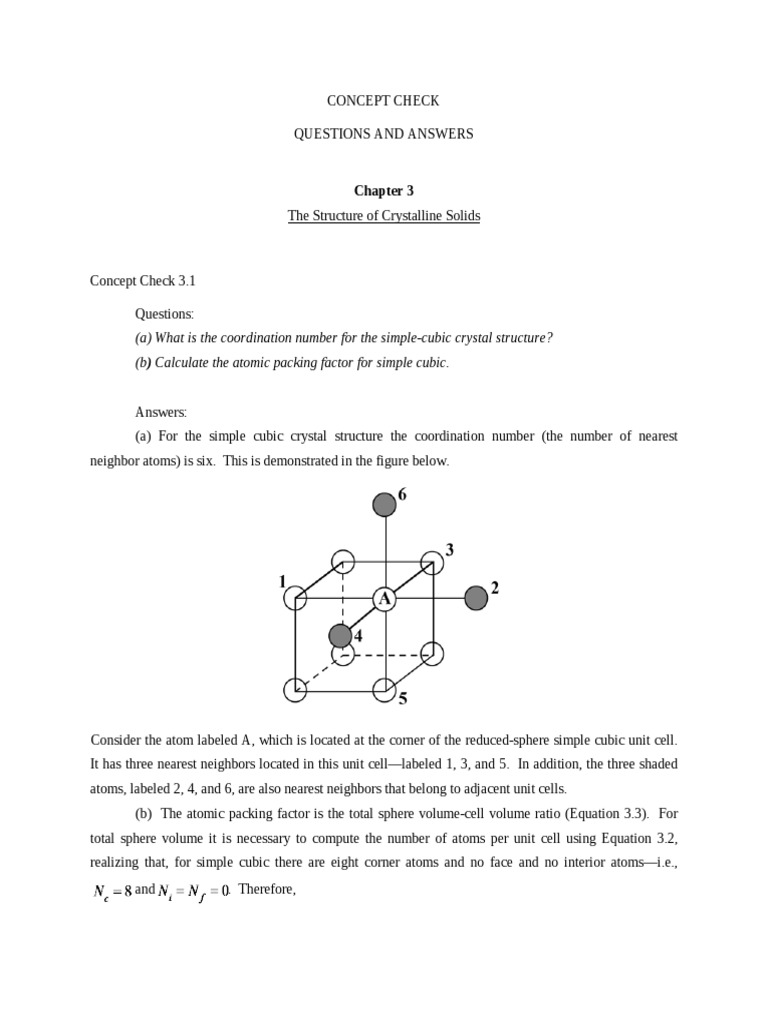 Crystalline Solids: Key Concepts | PDF | Crystal Structure | Crystal