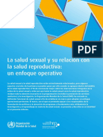 Organizacion Mundial de La Salud y Sexualidad