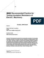 IEEE STD 43-2010 Recommended Practice For Testing Insulation Resistance of Electric Machinery