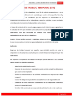 7.0 Empresas de Trabajo Temporal