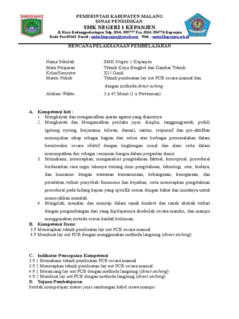 Menerapkan Teknik Pembuatan Layout Pcb Secara Manual