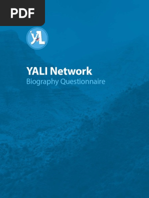 Yali Biography Questionnaire