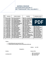 Jadwal Ibadah PKB KLM 17