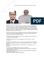 Deputado gay no Brasil ofende o Papa após o seu primeiro tweet.docx