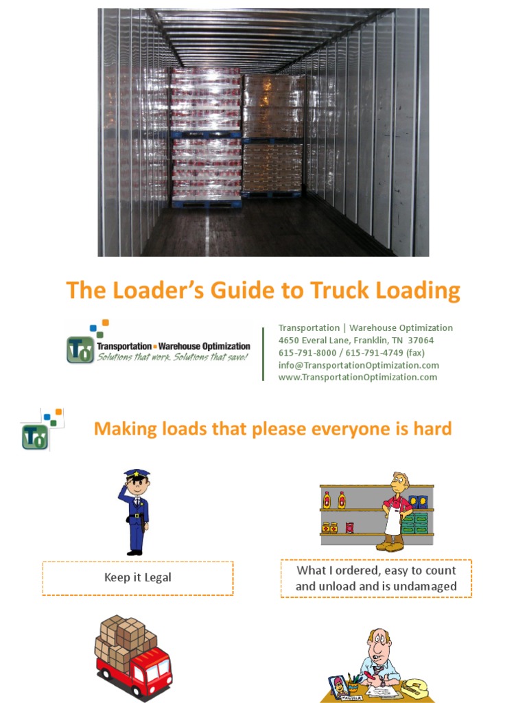 Transportation Warehouse Optimization - Truck Loading Guide PDF | PDF ...
