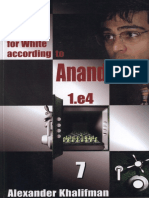 Khalifman, Alexander-Opening For White According To Anand-Volume 7
