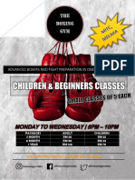 Monday To Wednesday - 8Pm - 10Pm: Advanced Boxers and Fight Preparation in One On One Coaching