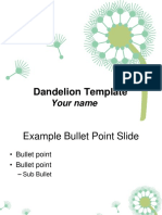 Dandelion Template: Your Name