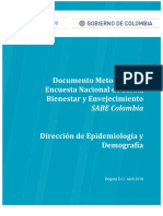 Encuesta SABE 2015 - Documento Metodológico