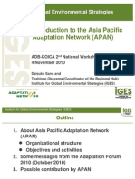 Introduction to the Asia Pacific Adaptation Network (APAN)