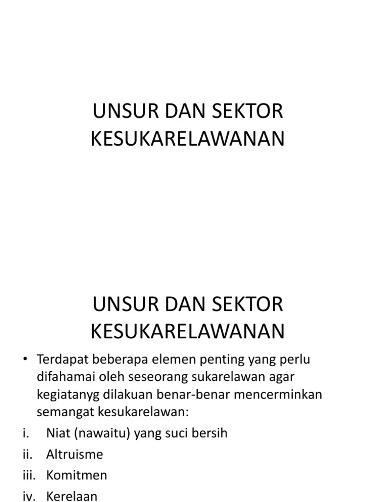 L01007 20190327203811 Kuliah 3 Unsur Kesukarelawan Pdf