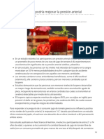 El Jugo de Tomate Podría Mejorar La Presión Arterial