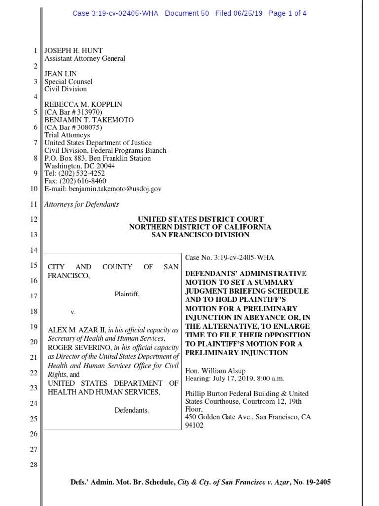 Request To Hold in Abeyance The Plaintiffs' Motion For Preliminary