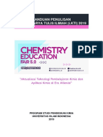 Panduan Penulisan LKTI - Chemistry Education Fair 5.0 Tahun 2019