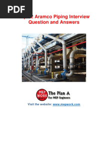 Aramco Piping Interview Question and Answers
