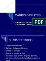 Carbohydrates: Sugars, Starches, Pectins, and Other Carbohydrates