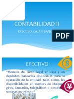 Contabilidad II - Efectivo, caja y bancos