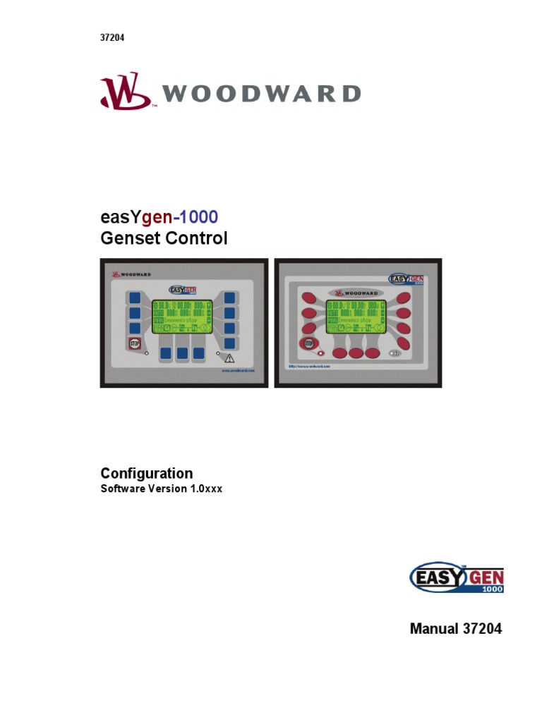 EasYgen 1000 Operation - Manual | PDF | Relay | Electric Generator