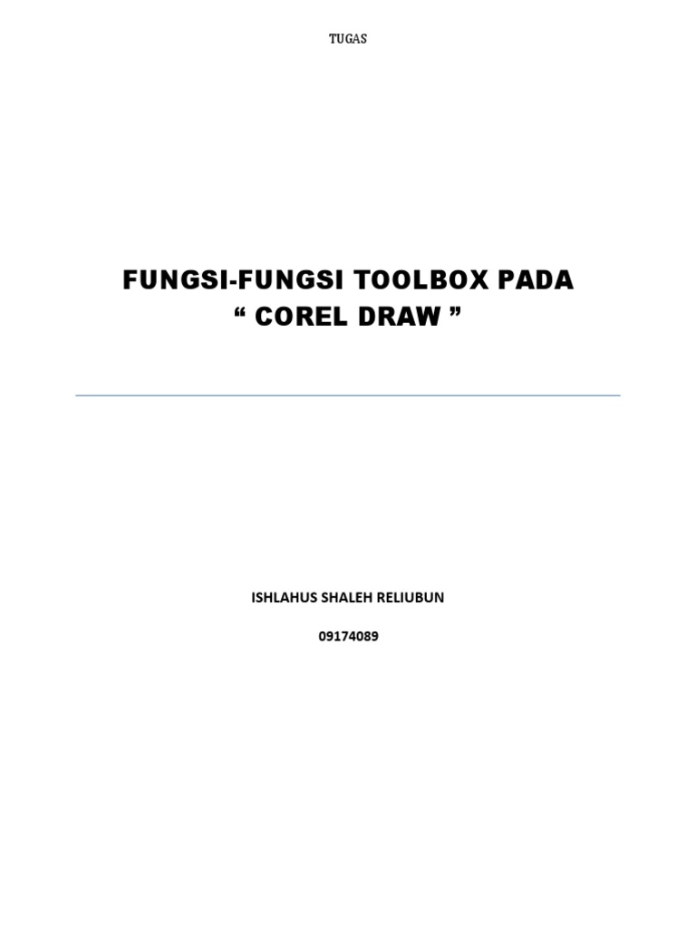 Corel Draw Tool PDF