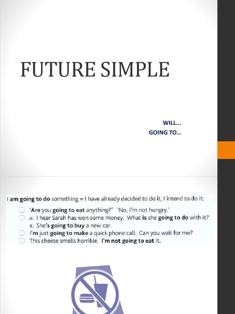 Future Simple Will Going To Pdf