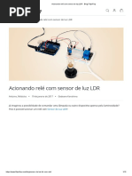 Início Arduino Acionando Relé Com Sensor de Luz LDR