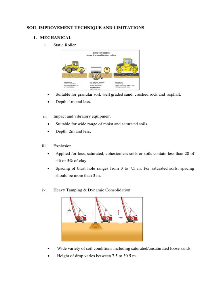 Soil Improvement Techniques Overview | PDF | Sand | Soil