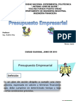 Presupuesto Empresarial Powerpoint