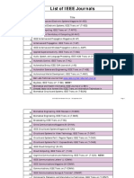 List of IEEE Journals: SR - No. Title