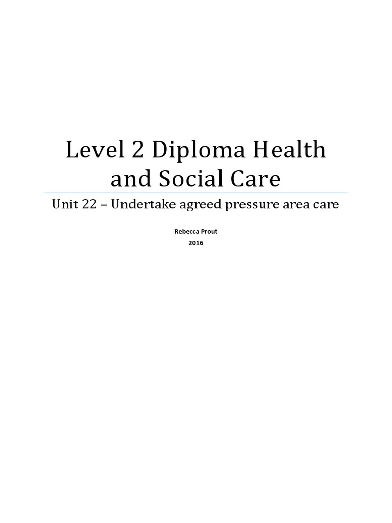 Level 2 Diploma Health and Social Care U | PDF | Human Body | Skin