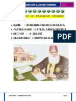 Assignment of Pakistan Studies