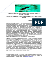 O Assistente Social No Atendimento à Violência Doméstica Contra a Mulher