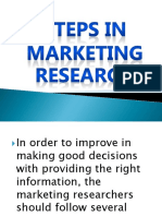 Steps in Marketing Research