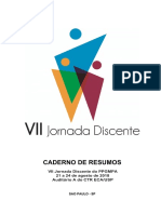 CADERNO DE RESUMOS. VII Jornada Discente Do PPGMPA 21 A 24 de Agosto de 2018 Auditório A Do CTR ECA - USP SAO PAULO - SP PDF