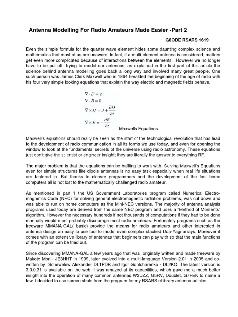 Library of mmana antenna files free