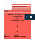 Makalah Jurusan Ekonomi Manajemen: Peramalan (Forecasting) Permintaan Akan Produk Dan Jasa