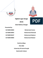 Digitial Logic Design (DLD) : Solar Battery Charger