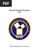 Masonic Training Program