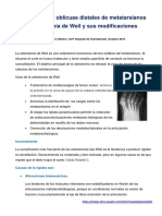 Osteotomías metatarsianas para corrección de deformidades del antepié